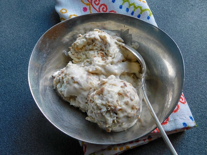 Toasted Coconut No Churn Ice Cream