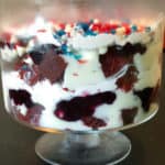 White Chocolate Red Velvet Blueberry Trifle