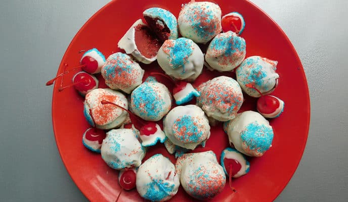 Fireball No Bake Cake Mix Truffles