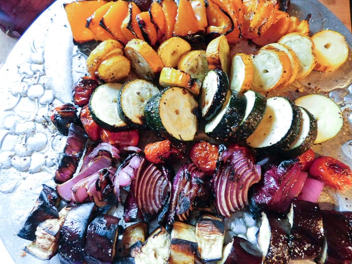 Rainbow Veggie Skewers