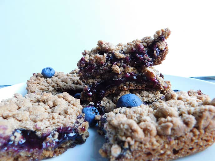 Whole Wheat Blueberry Bars