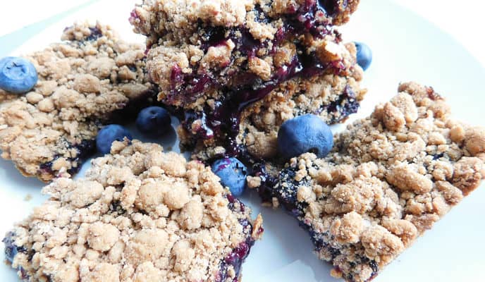 Whole Wheat Blueberry Bars