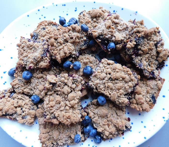 Whole Wheat Blueberry Bars