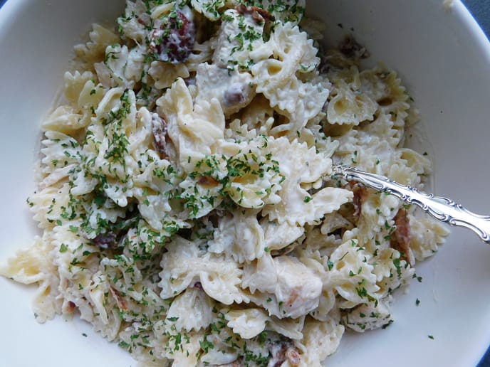 Chicken Bacon Ranch Pasta Salad