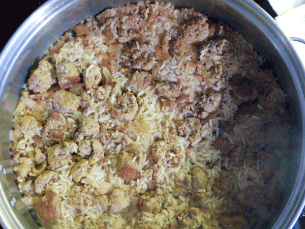 Sausage Rice Peas