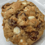 Loaded Oatmeal Cookies on white plate