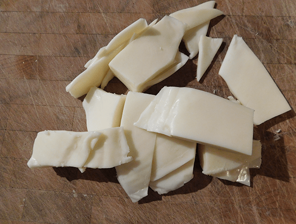 Cut Cheese on a chopping board