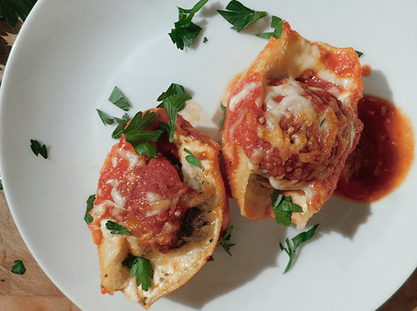 Double Stuffed Shells With Meatballs!