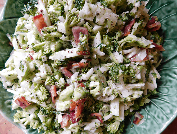 Bowlful of Broccoli Salad