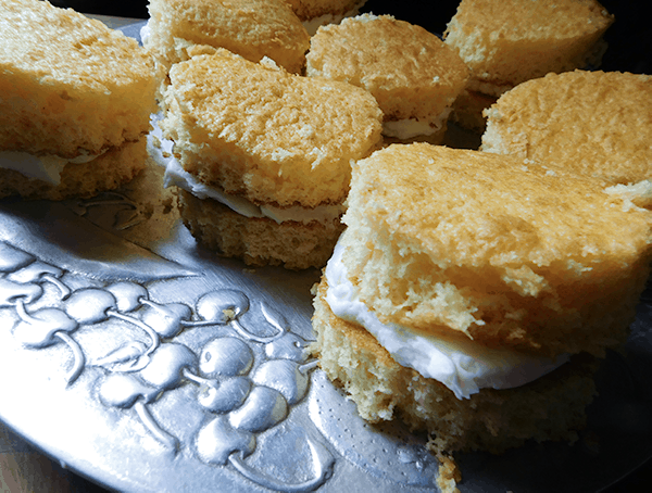 Stuffed Zebra Cake ready for white chocolate coating