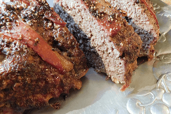 Cracked Pepper Meatloaf with Brown Gravy