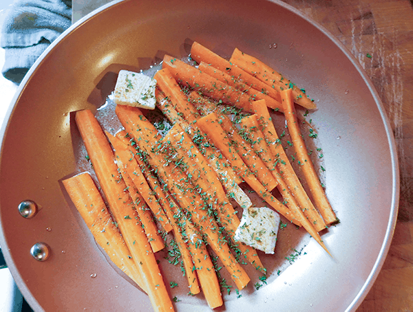 Sweet and Spicy Carrots ready to cook