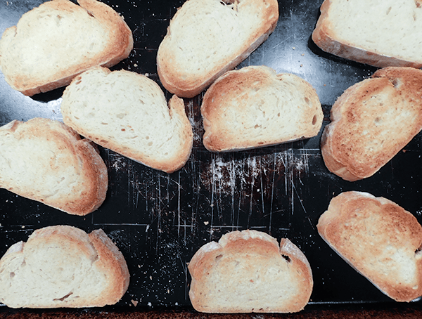 Italian Bread toasted for Italian Beef Sandwiches