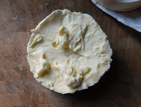 Brie opened up for Maple Walnut Baked Brie