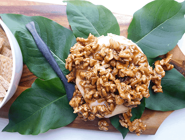 Maple Walnut Baked Brie