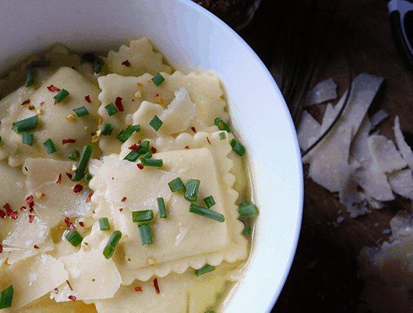 Ravioli in Broth – Cheesy Comfort!