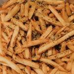 Spiced French Fries in a serving dish