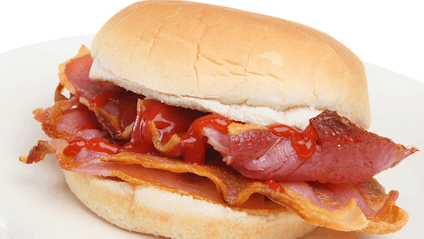 Bacon Roll stars in Weekly Menu 09.15.19