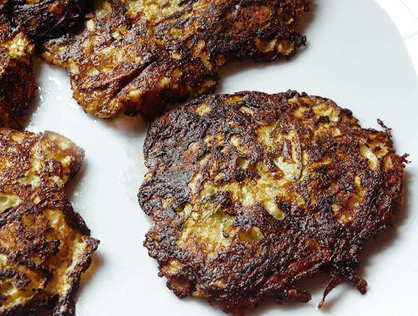 Gorgeous plate of Zucchini Pancakes