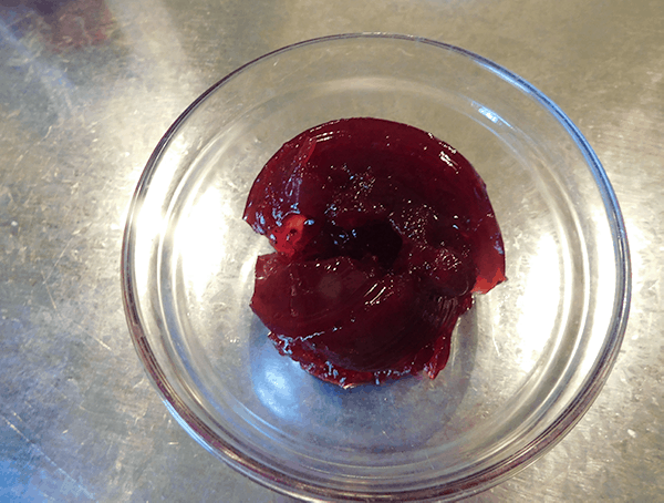 Cranberry sauce in bowl