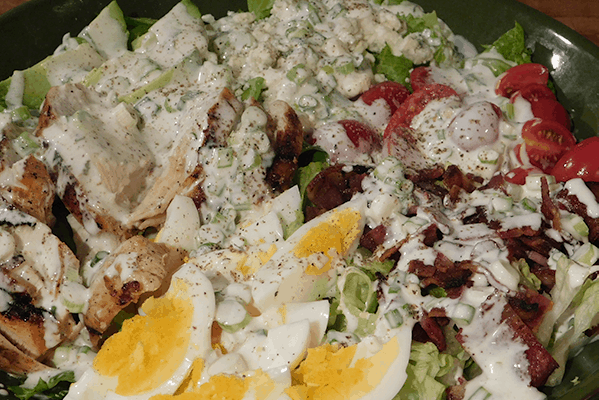 Cobb Salad with Green Onion Ranch Dressing