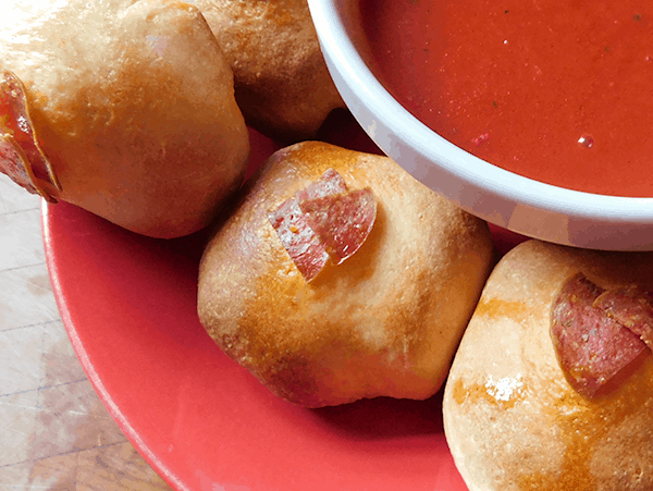 Pepperoni Balls are homemade in a pinch