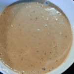 Montreal Peanut Sauce in white bowl