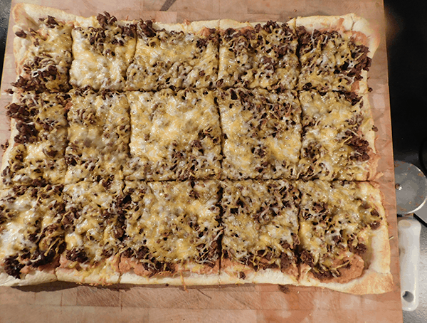 Cut Taco Pizza