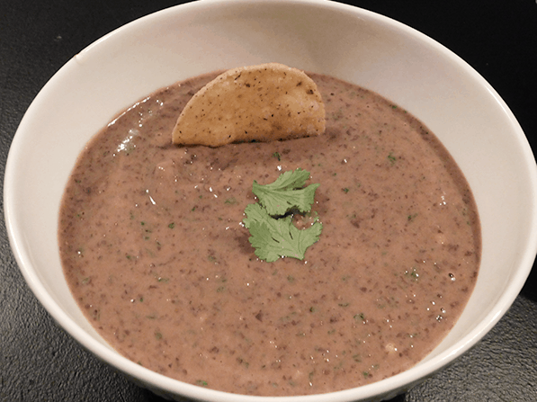 CLoseup of Black Bean Dip