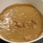 Sausage Split Pea Soup in a bowl
