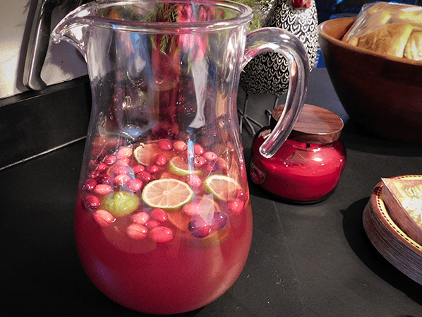 Pitcher of No Squeeze Cranberry Margaritas