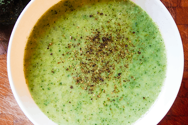 Creamy Broccoli Soup for One