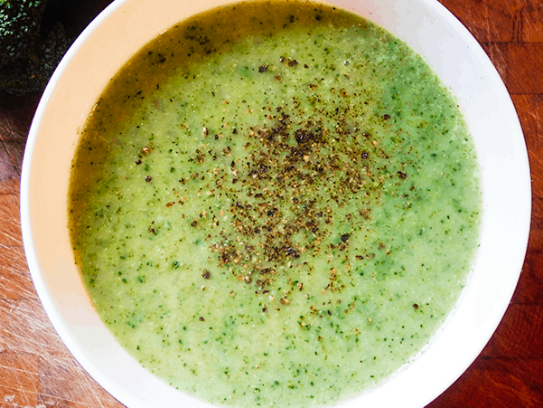 Creamy Broccoli Soup for One