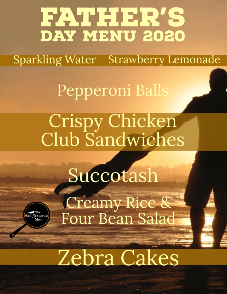 Father's Day Menu 2020