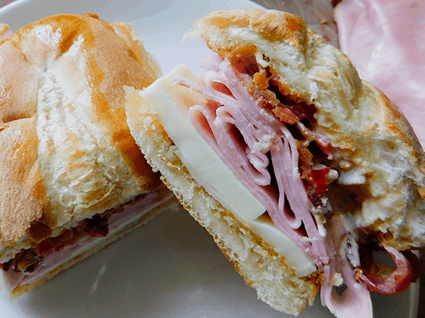 Ham and Bacon Sandwich