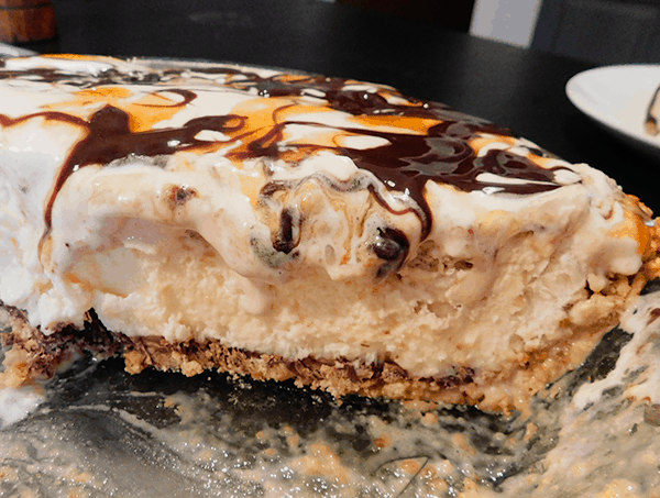 Cut Ice Cream Pie