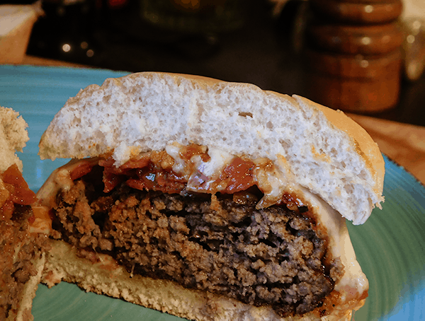 Italiano Burger on a bun