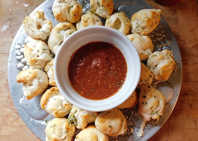 Cheese Stuffed Garlic Rolls: Biscuit Hack!