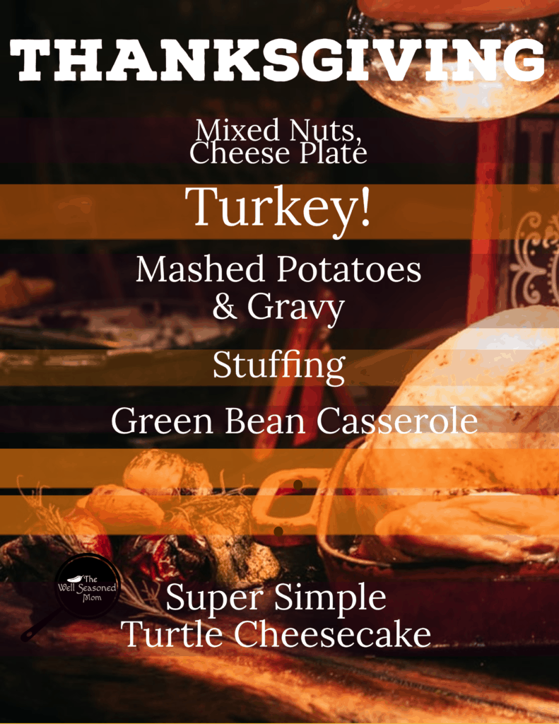 Covid Thanksgiving Menu