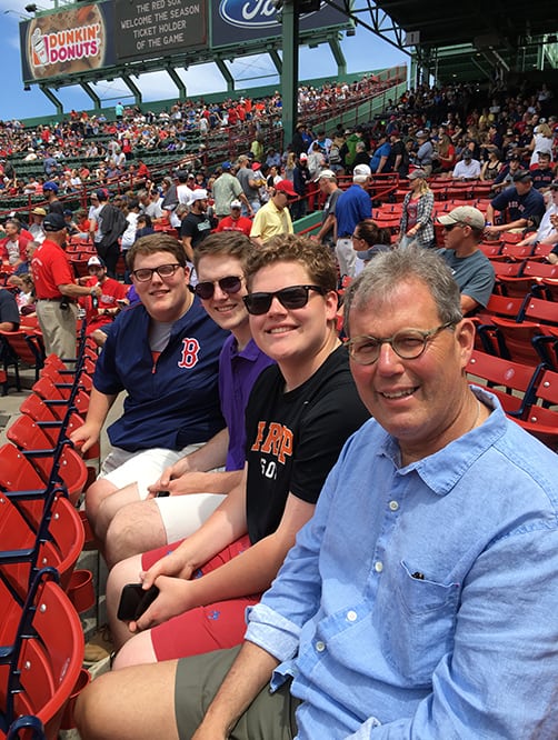 Boys at Fenway for Weekly Menu 07.04.21